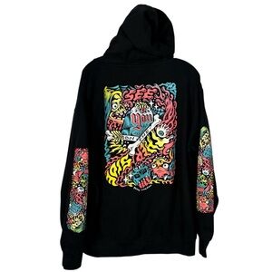 Lurking Class X Tallboy See You On The Other Side Neon Sleeve Hit Hoodie Large L